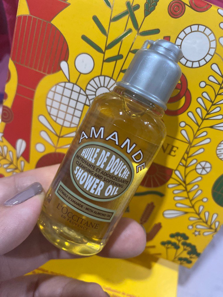 Loccitane amande shower oil 35ml, Beauty & Personal Care, Bath & Body