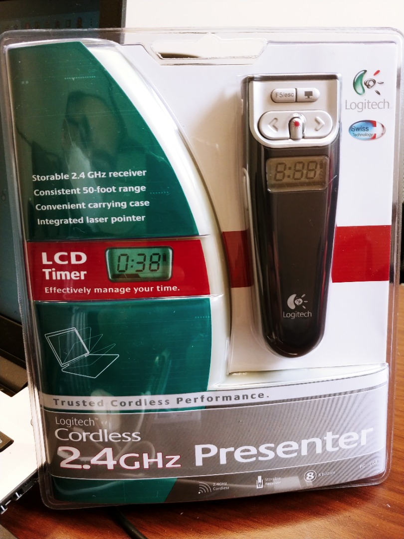 Logitech Cordless R-R0001 2.4GHz Presenter, 電腦＆科技, 商務用科技產品 - Carousell