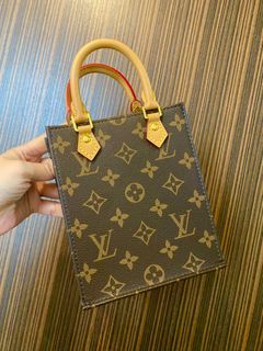 Louis Vuitton Petit Sac Plat Monogram Brown in Coated Canvas with Gold-tone  - US