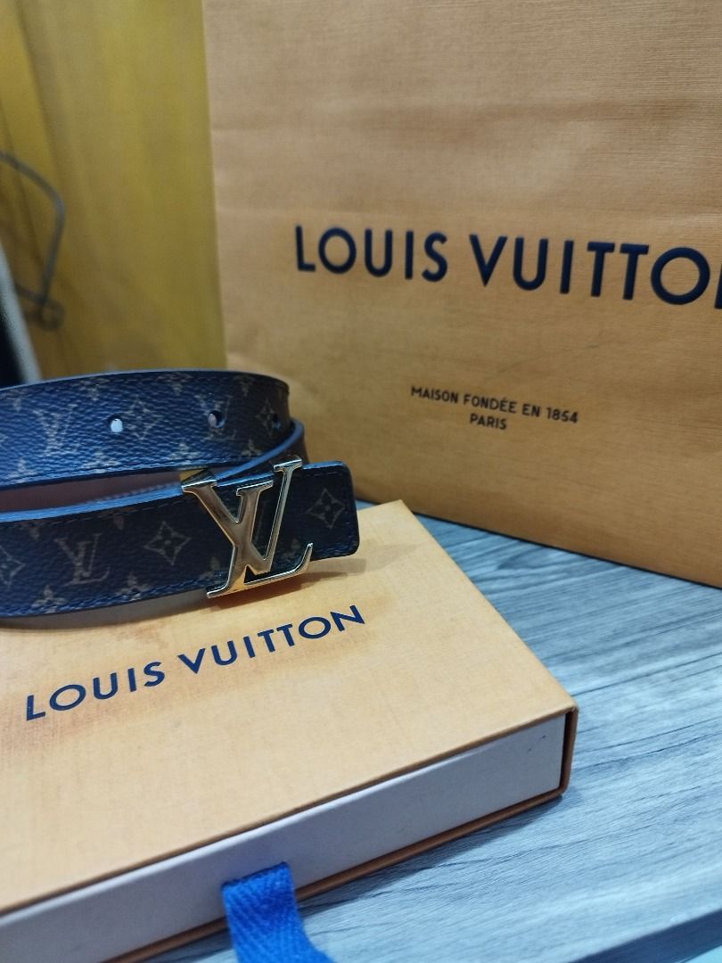 LOUIS VUITTON MINI 25MM INITIALES BELT - UNBOXING, TRY-ON