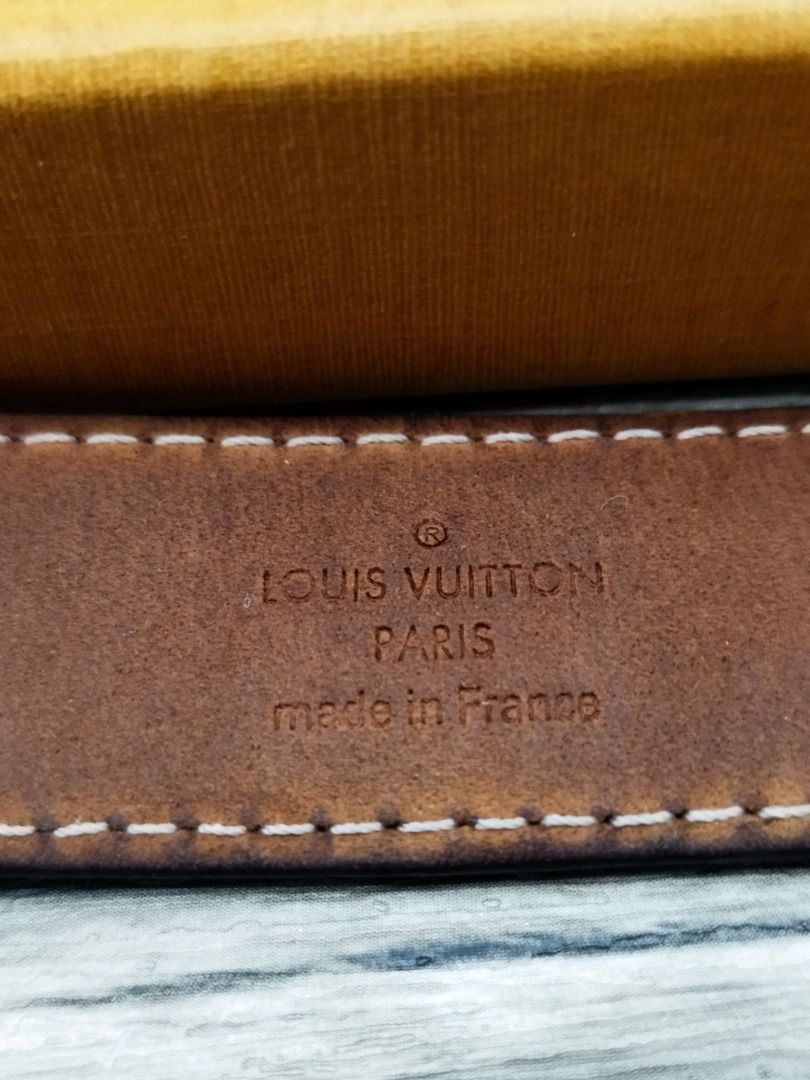 LOUIS VUITTON LV Monogram Suntulle Initial 25MM Belt M9781 90/36