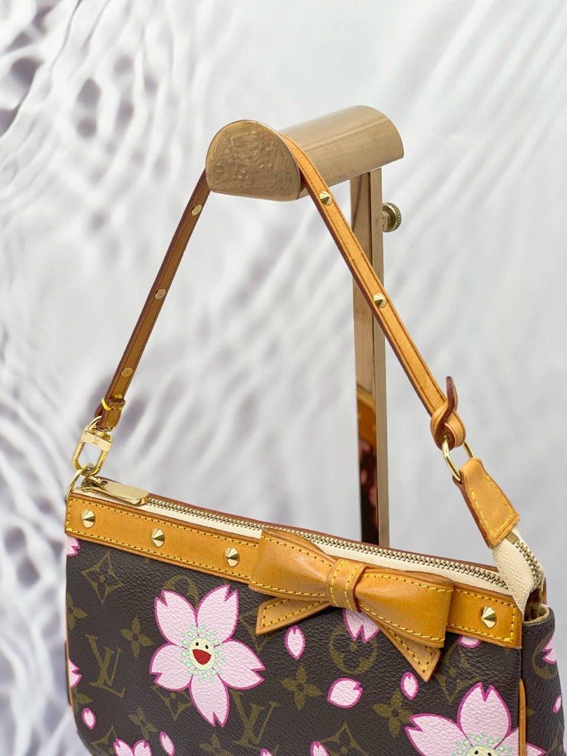 Louis Vuitton x Takashi Murakami Monogram Cherry Blossom Pochette  Accessoires - Pink Mini Bags, Handbags - LOU687241