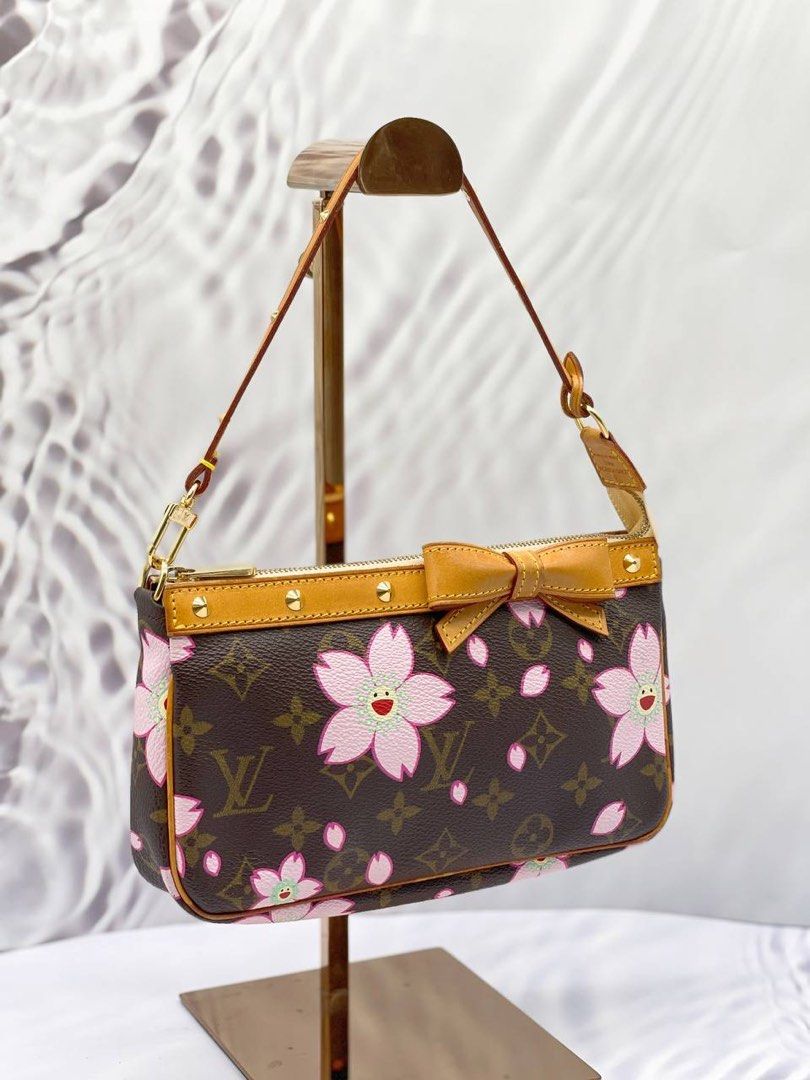 Louis Vuitton Limited Edition Cherry Blossom Monogram Canvas Shoulder Bag  on SALE