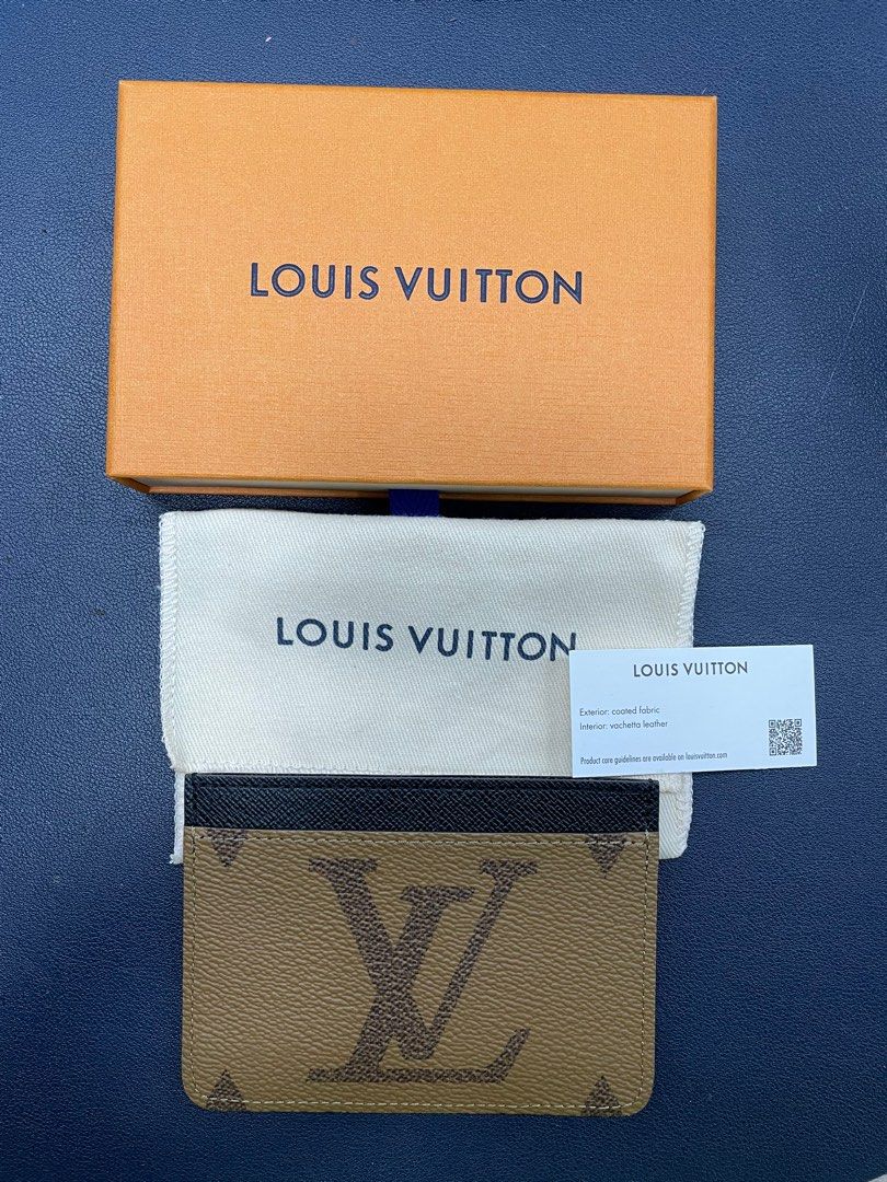 Louis Vuitton LV Side-Up Card Holder Monogram and Monogram Reverse coated  canvas M81462