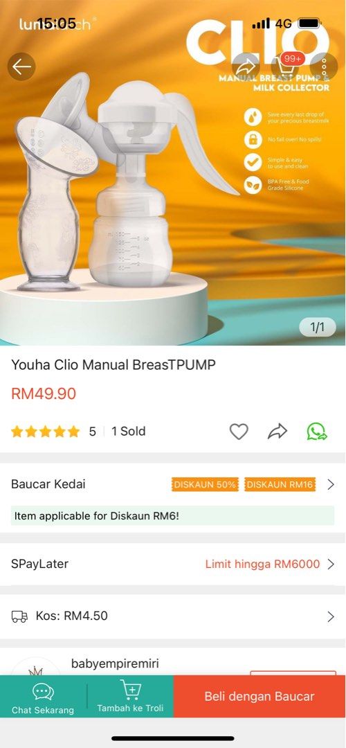 Kedai breast pump outlet