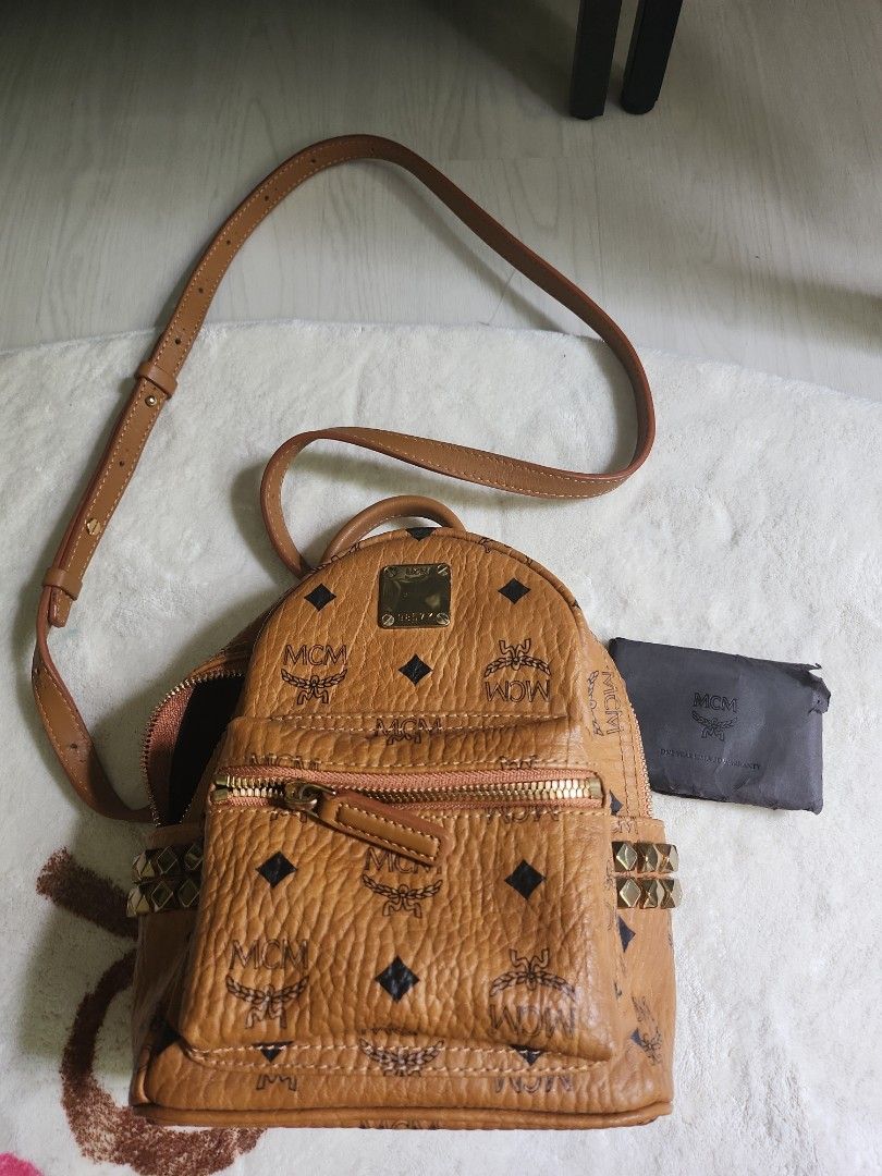 Mcm mini backpack crossbody sale