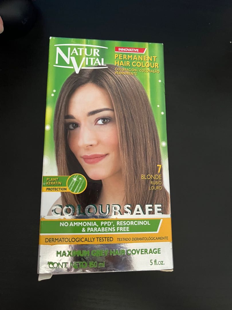 NaturVital Colour Safe Permanent Hair Dye Blonde, Beauty & Personal