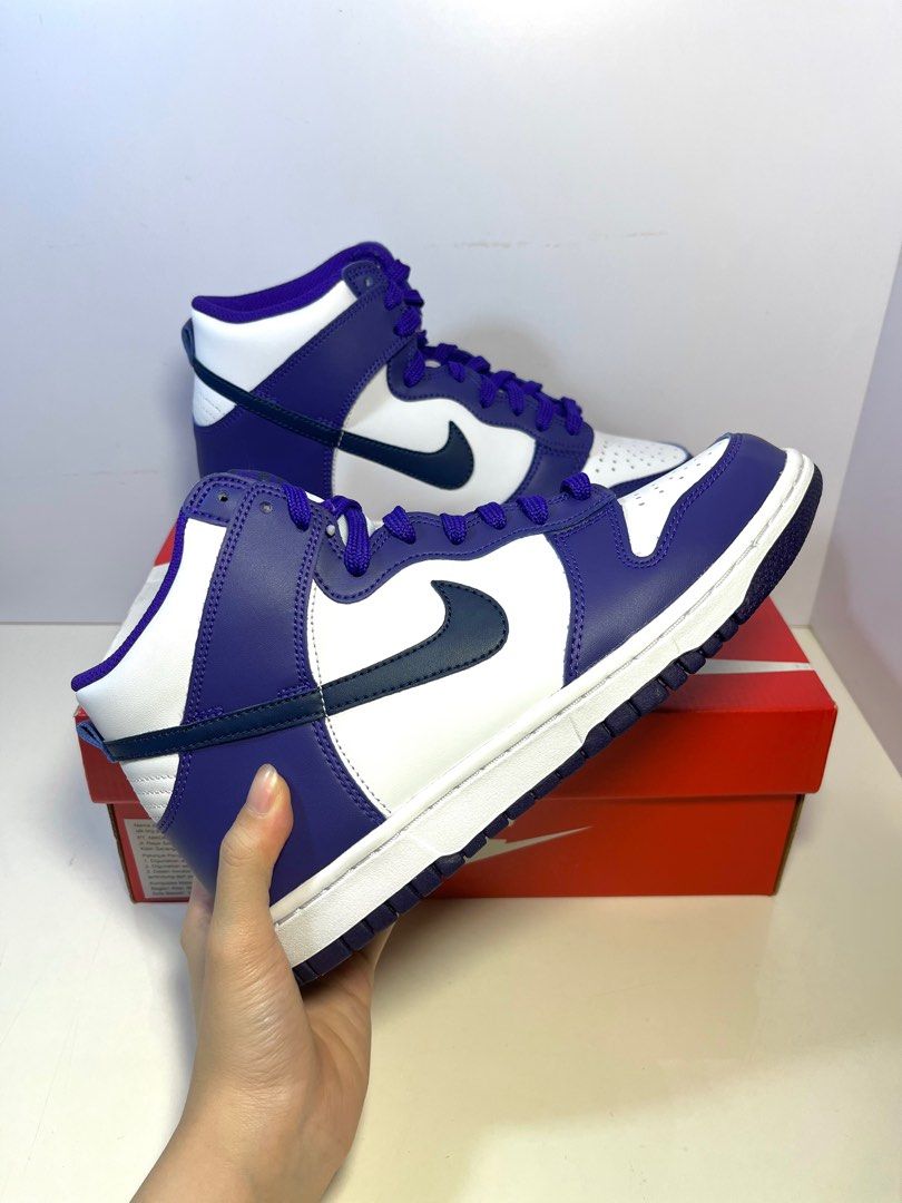 Midnight Purple Court Purple Dunks High NEW!!! Original BNIB NIKE