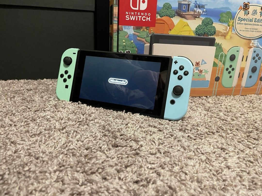 Nintendo Switch Animal Crossing Edition , Video Gaming, Video Game  Consoles, Nintendo on Carousell