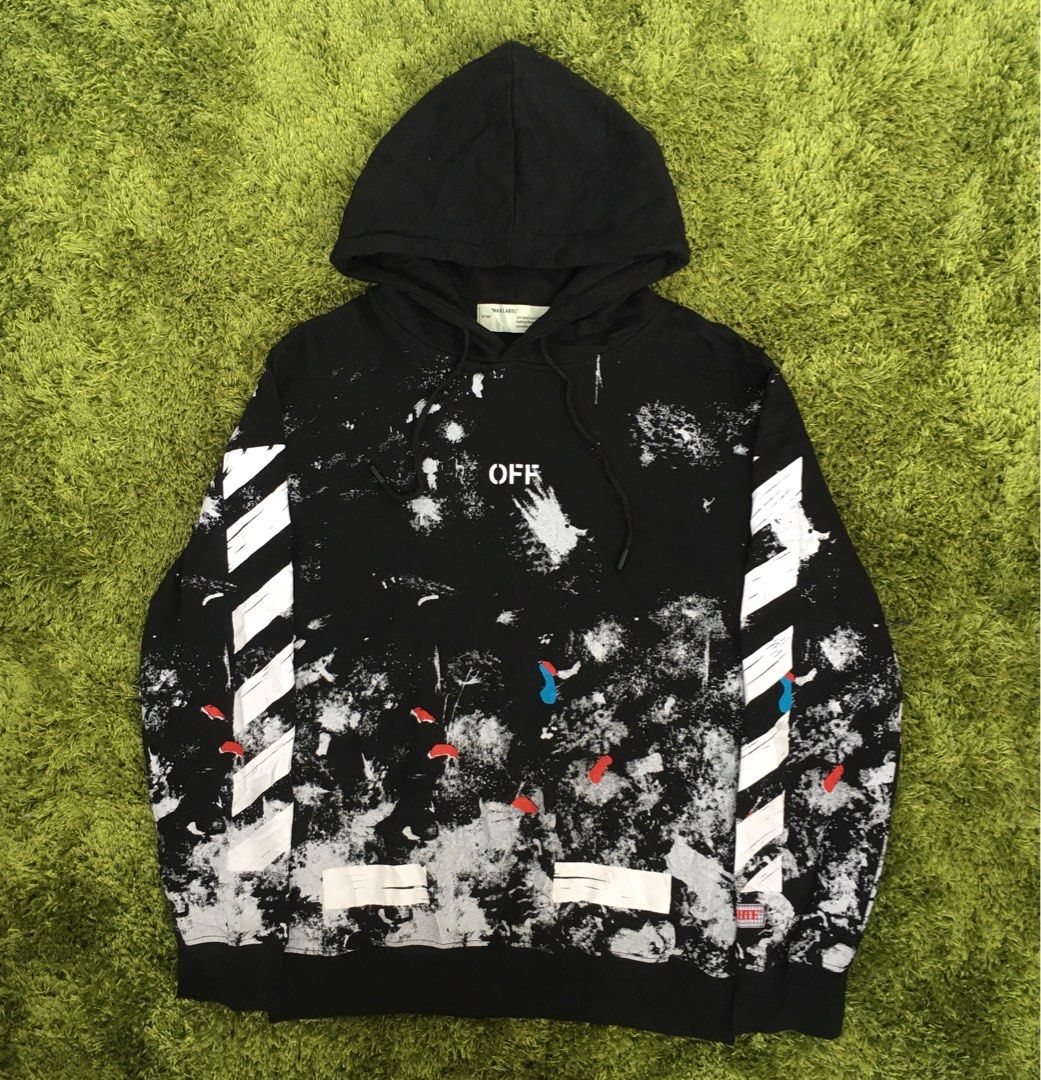 Off white hoodie galaxy sale price
