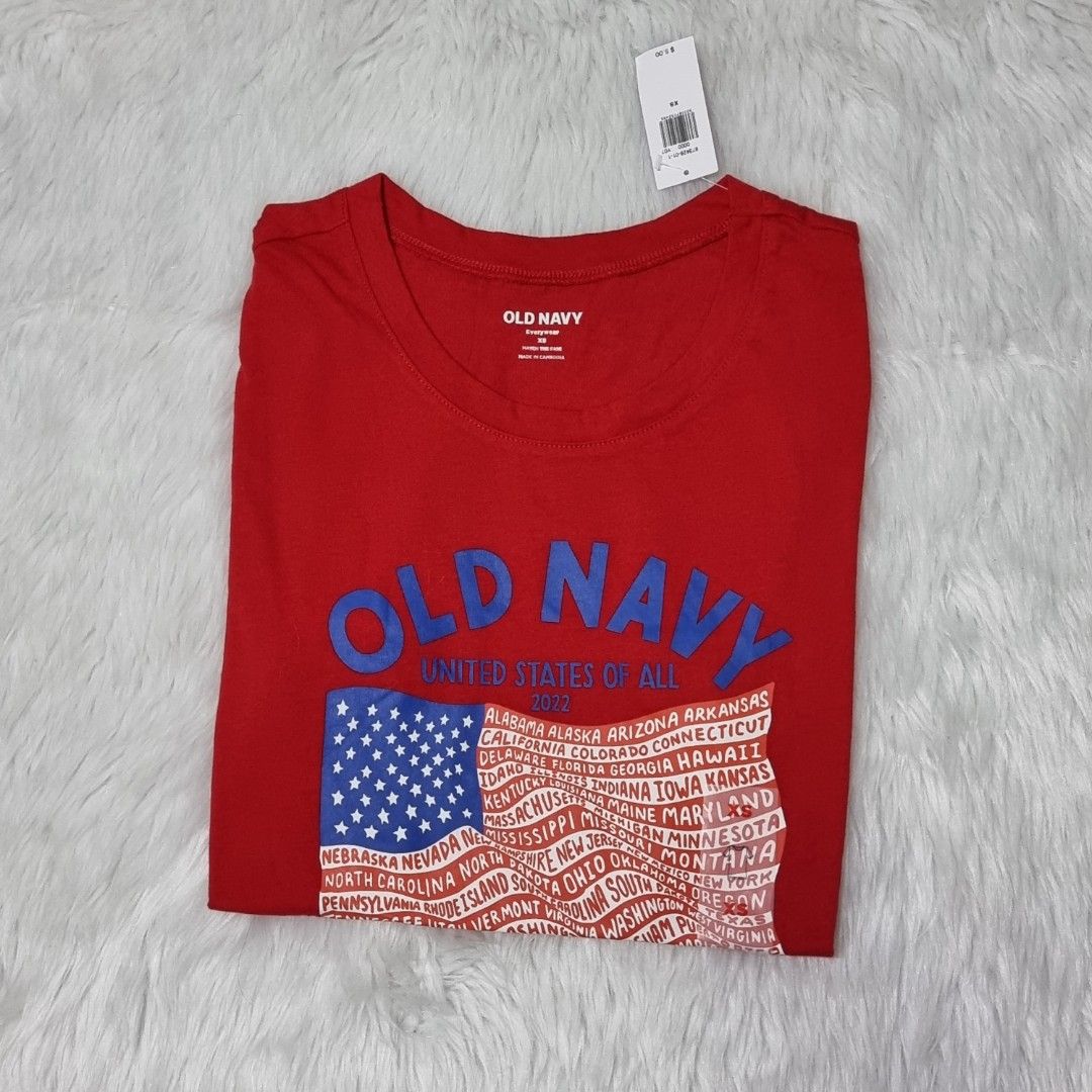 Old Navy debuts 2022 Flag Tee collection — including first Spanish language  design - Good Morning America