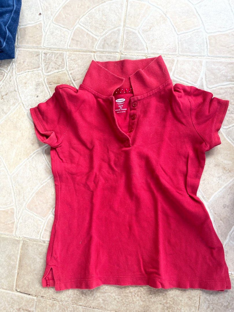 Old navy outlet red polo shirt