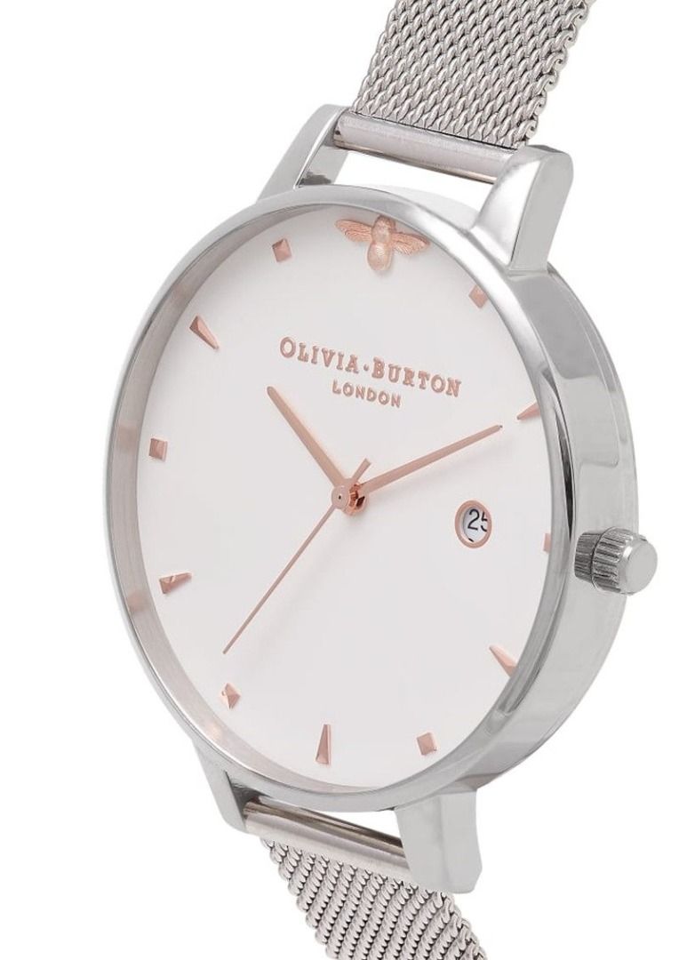 Queen bee silver mesh watch discount