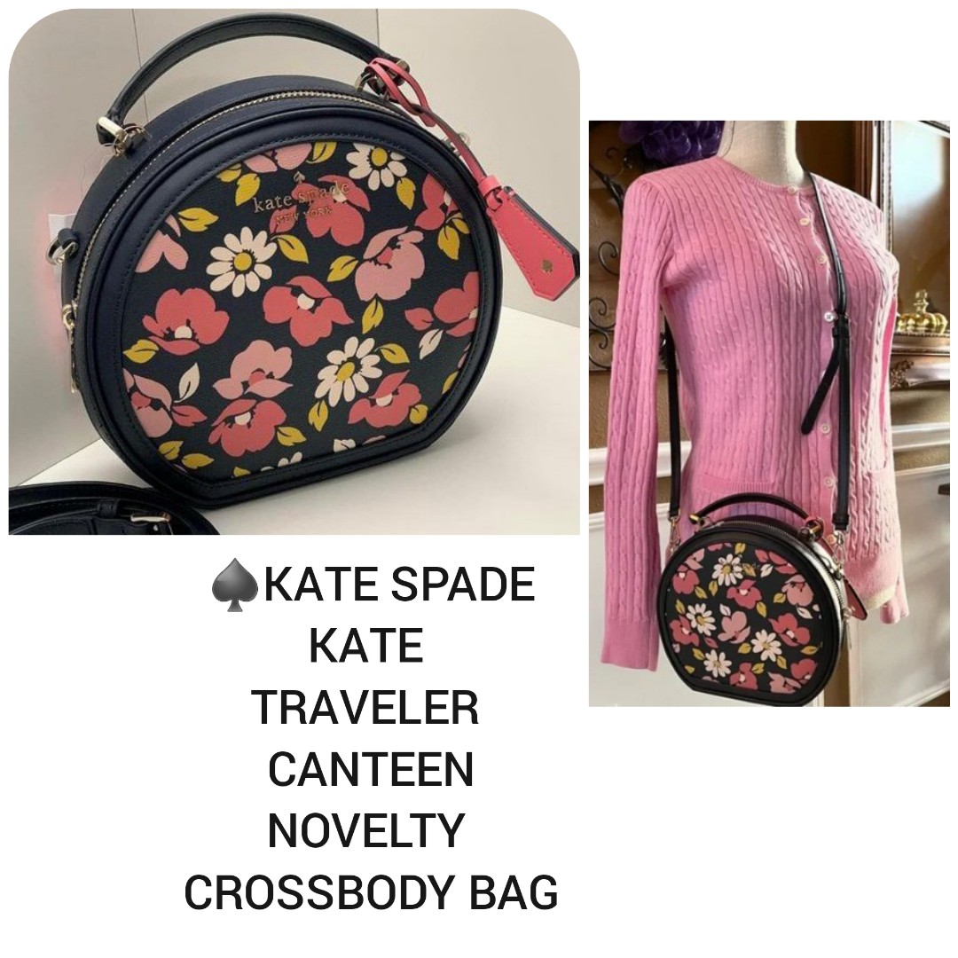ON HAND KATE SPADE KATE TRAVELER CANTEEN NOVELTY CROSSBODY BAG 523