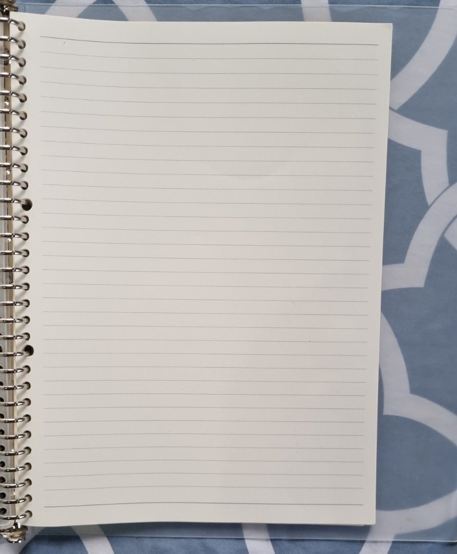 Original Muji A4 Binder with paper (30 holes), Hobbies & Toys, Stationary & Craft, Craft