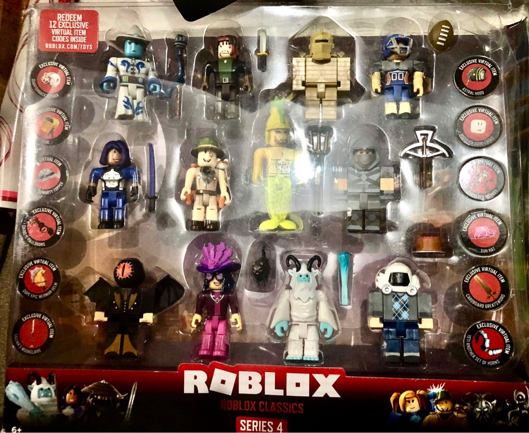  Roblox Classics Series 4 Twenty-One Piece Set 12 Exclusive  Virtual Codes : Toys & Games