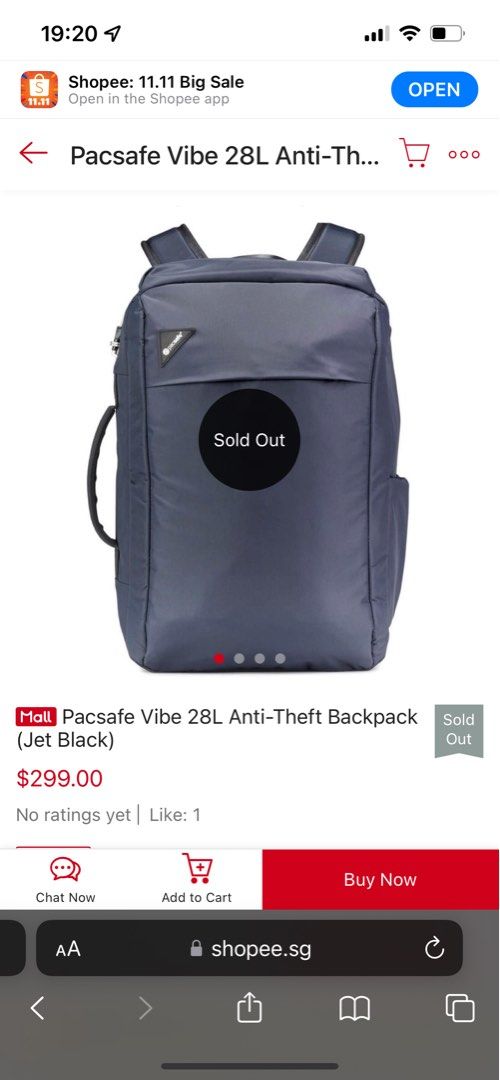 Pacsafe shopee hotsell