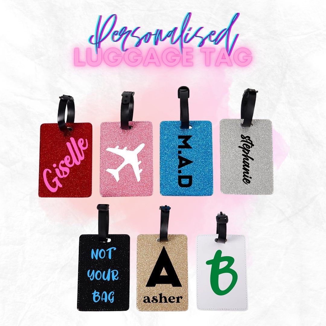 personalised bag tag