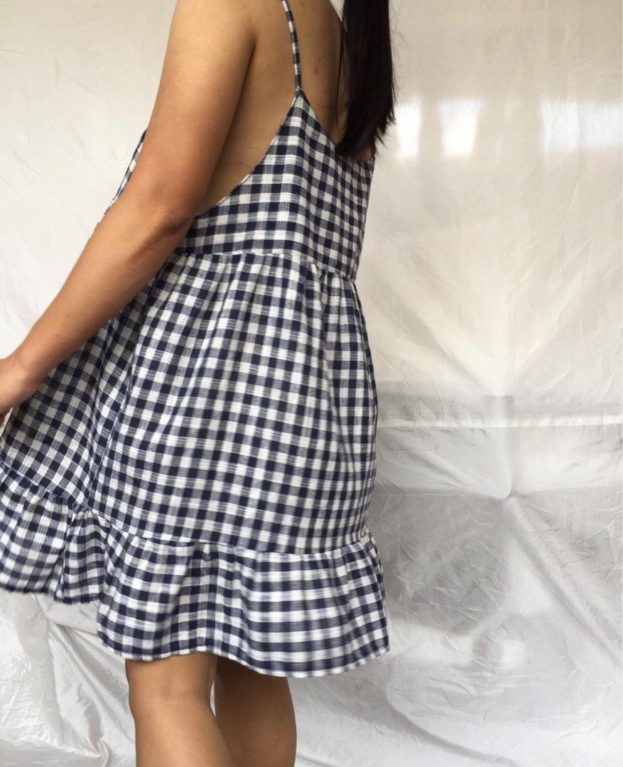 picnic blue baby doll slip dress, Women's Fashion, Dresses & Sets, Dresses on Carousell