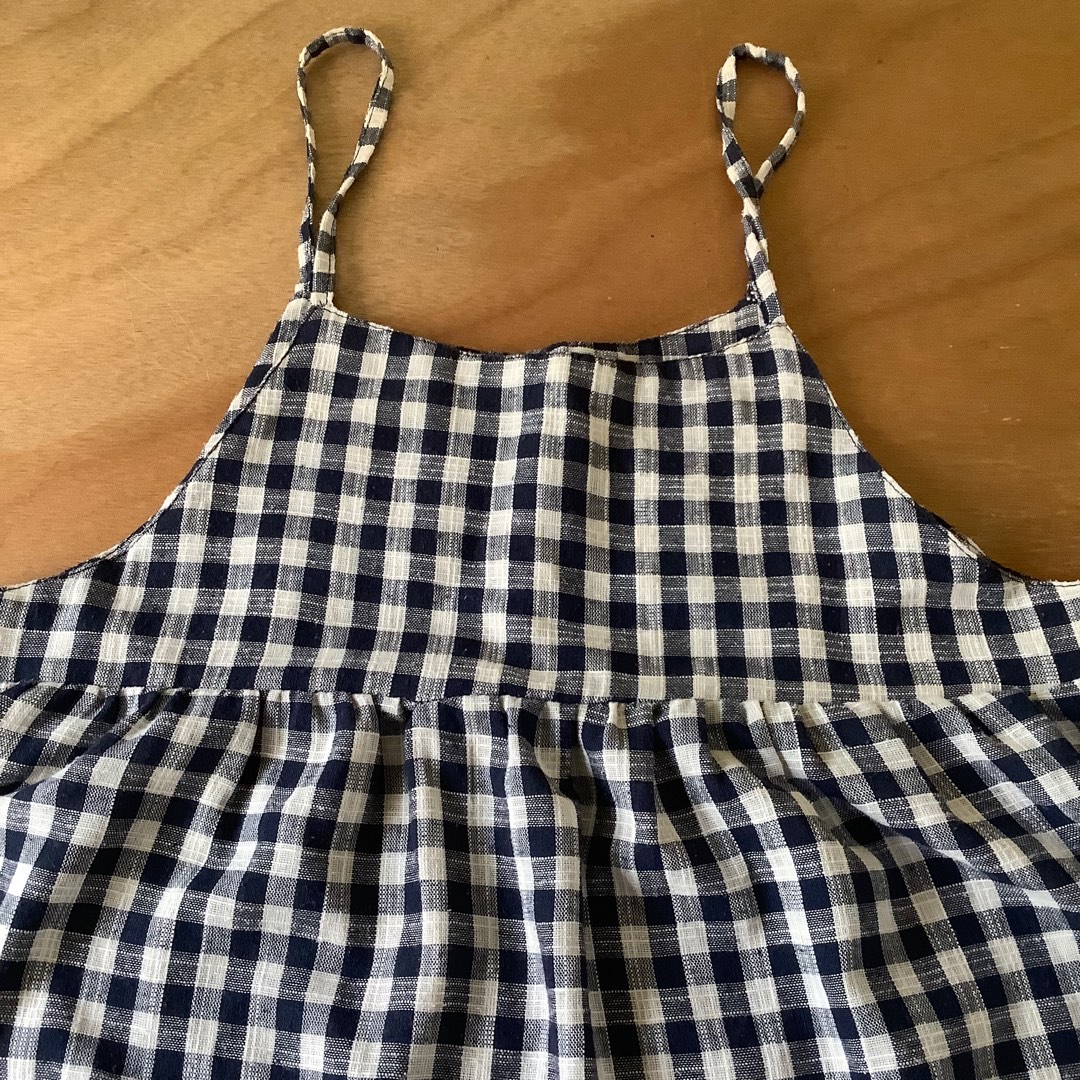 picnic blue baby doll slip dress, Women's Fashion, Dresses & Sets, Dresses on Carousell