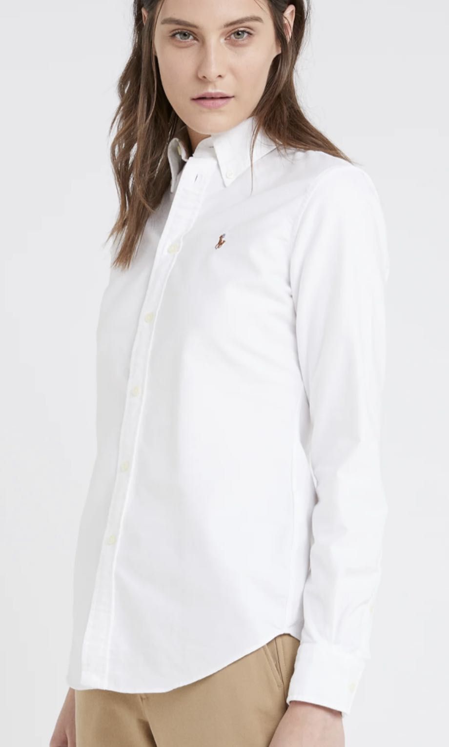 Polo Ralph Lauren Women Custom Fit Size S in White/ off white, Women's  Fashion, Tops, Shirts on Carousell