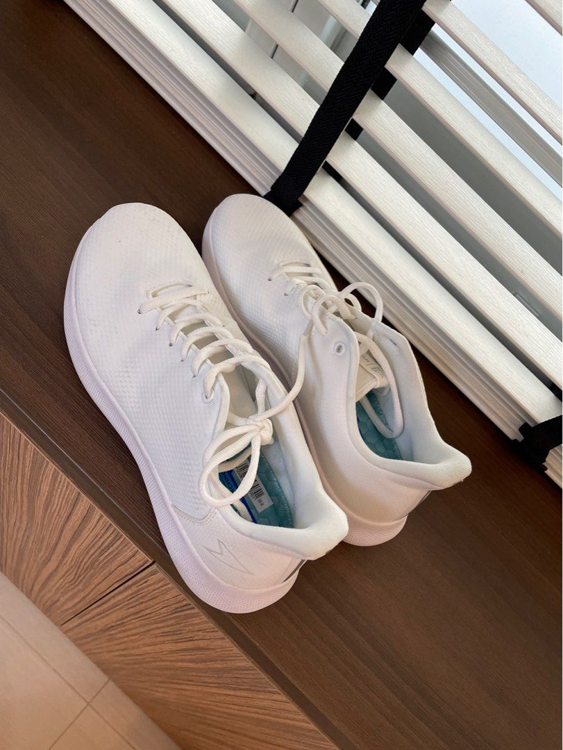 Power Brand White School Shoes