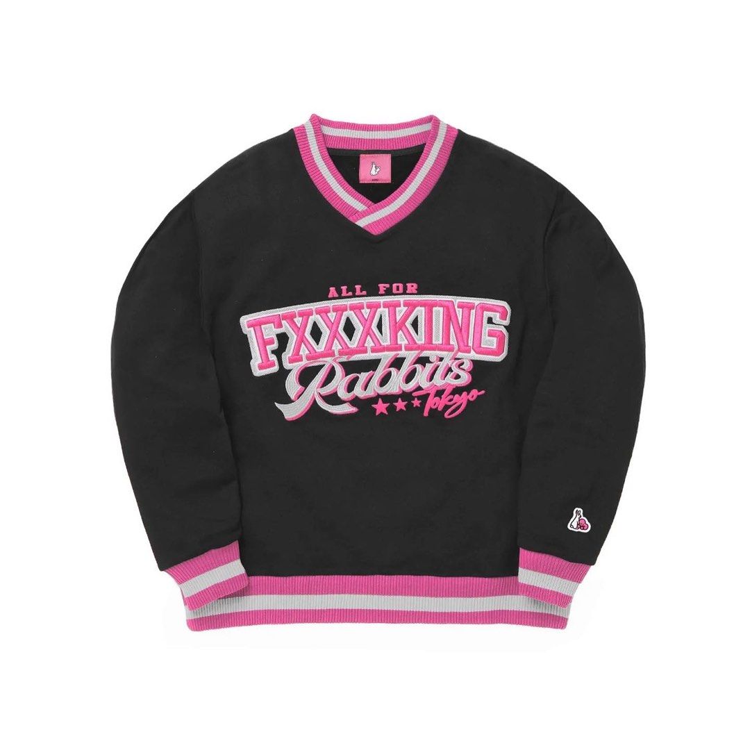 トップス #FR2 V-neck Line Rib Sweatshirt M FR2 V-neck Line Rib Sweatshirt