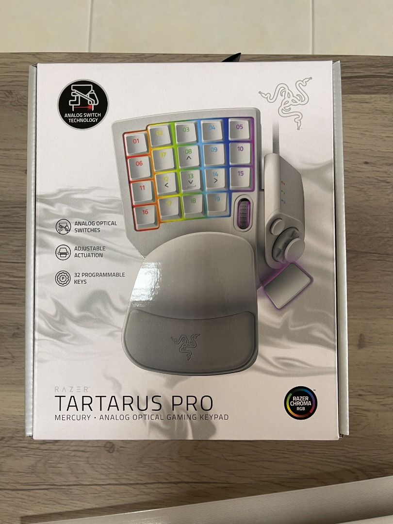 Razer Tartarus Pro - Mercury (Sealed, Brand New), Video Gaming