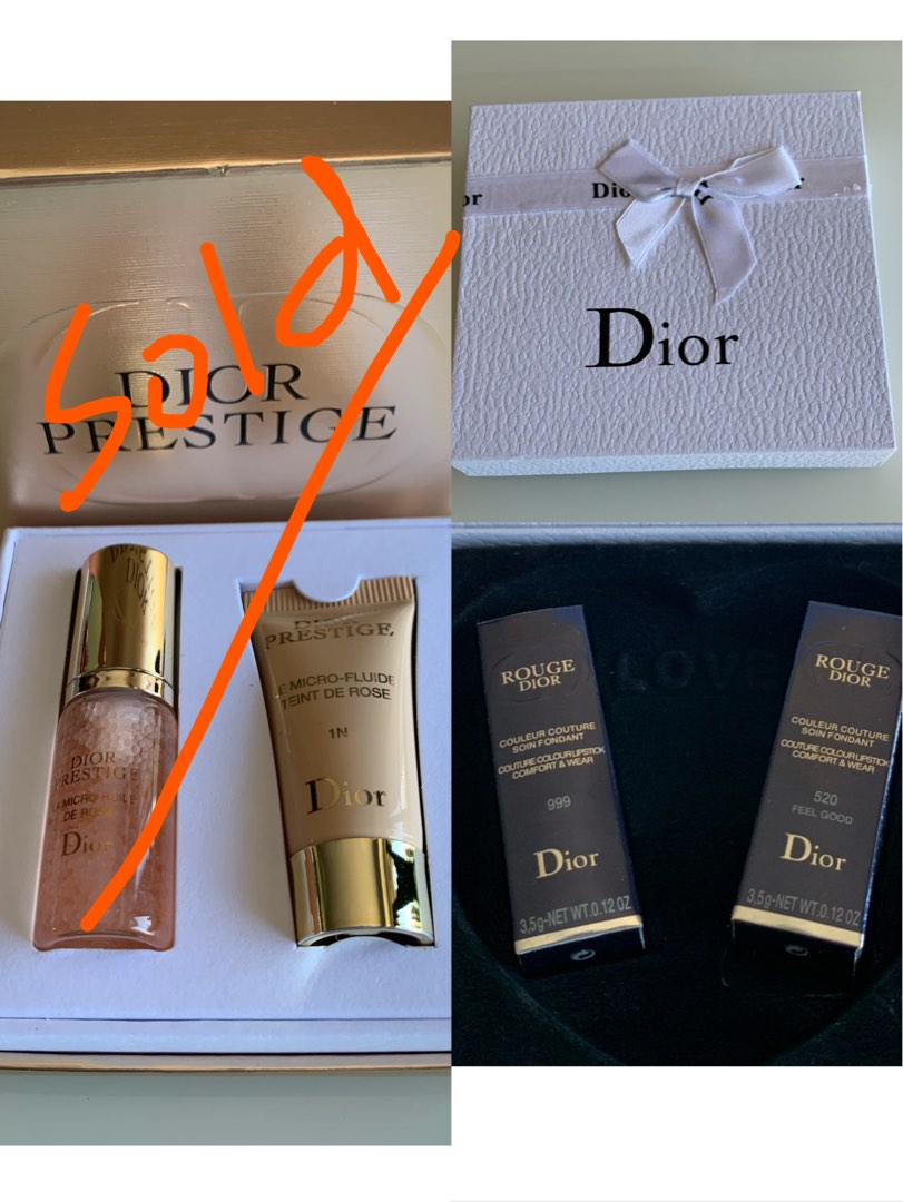 Rouge Dior lipstick gift set, 美容＆化妝品, 健康及美容 皮膚護理, 面部 面部護理 Carousell