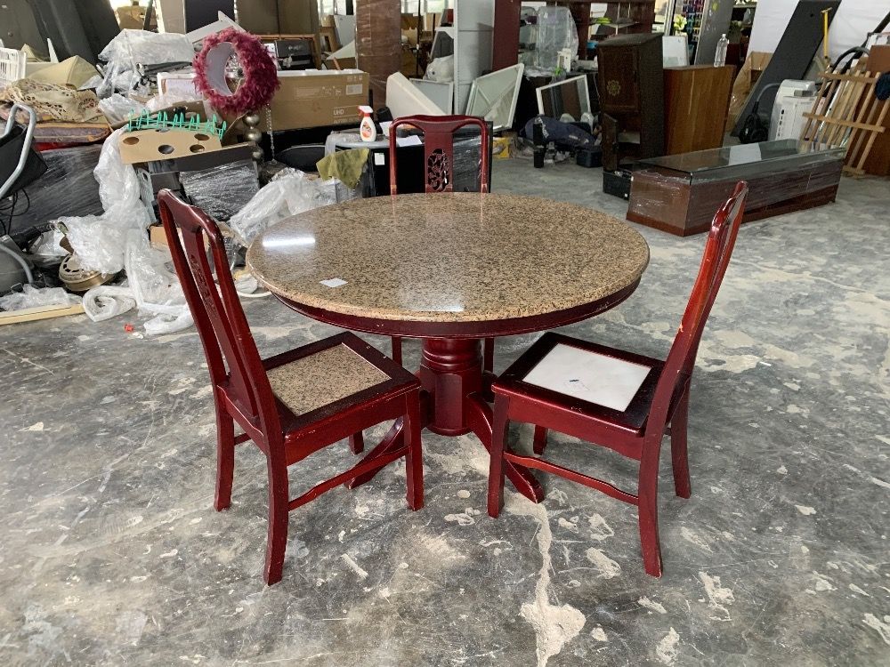 4 seater dining table with granite top cheap