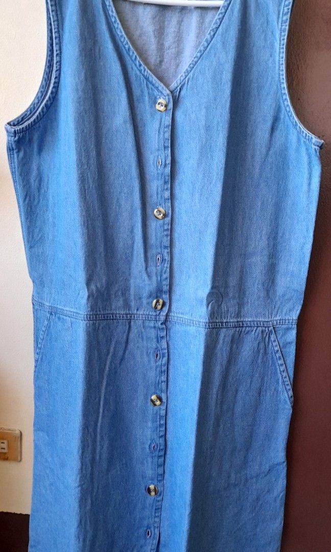 RRJ Denim Sleeveless Dress Women s Fashion Dresses Sets