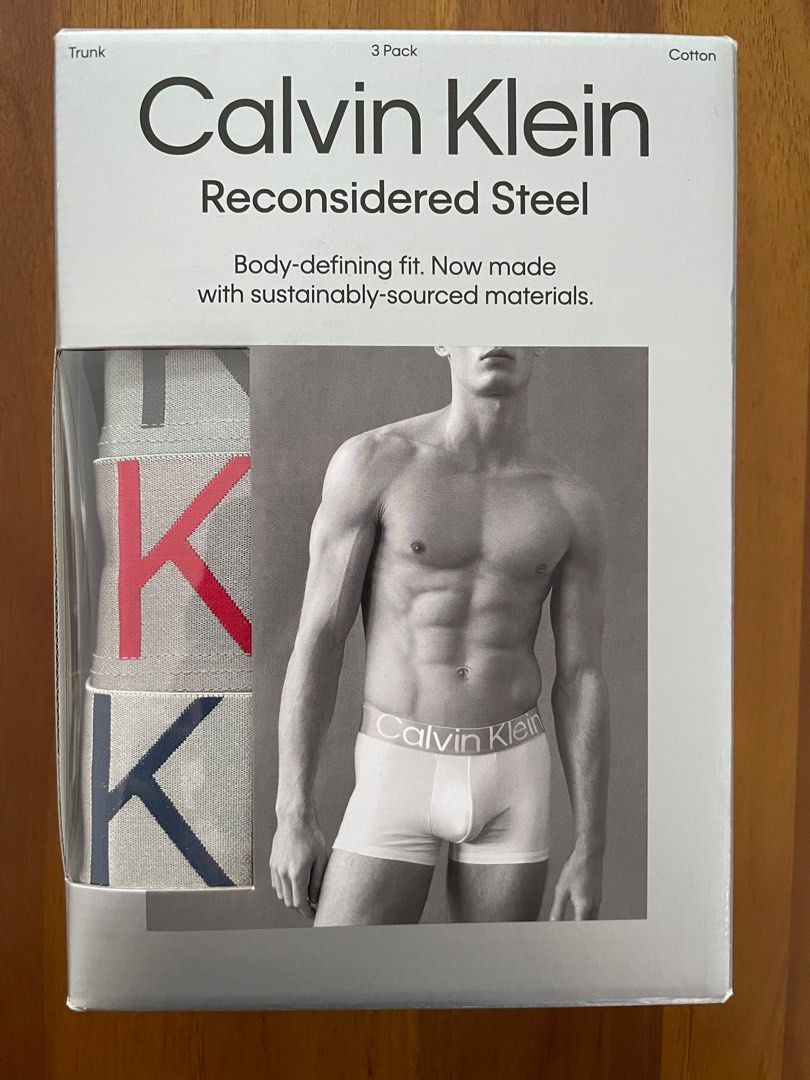 Calvin Klein Boxer Briefs Men's XL Reconsidered Steel Microfiber 3
