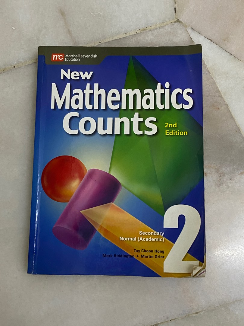 Secondary 2 New Mathematics Counts Textbook 2nd Edition Marshall