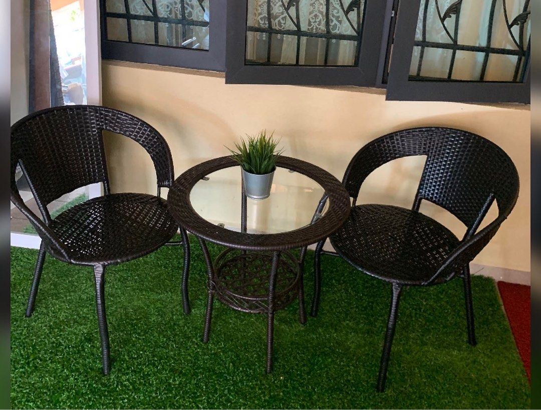 Set meja kerusi, Furniture & Home Living, Outdoor Furniture on Carousell