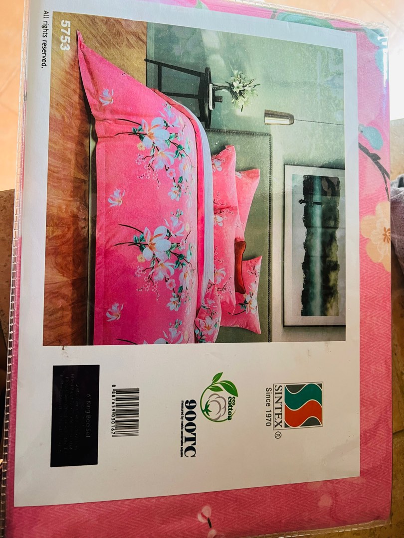 sintex king fitted with quilt cover, Furniture & Home Living, Bedding