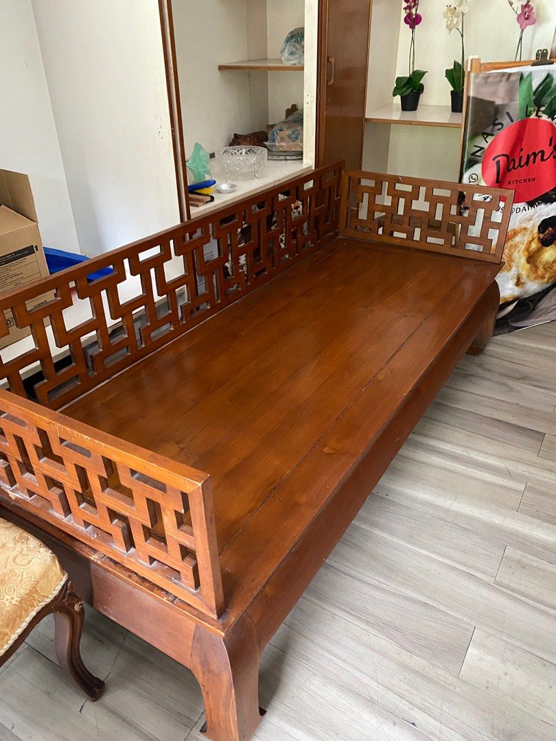 Teak wood daybed hotsell