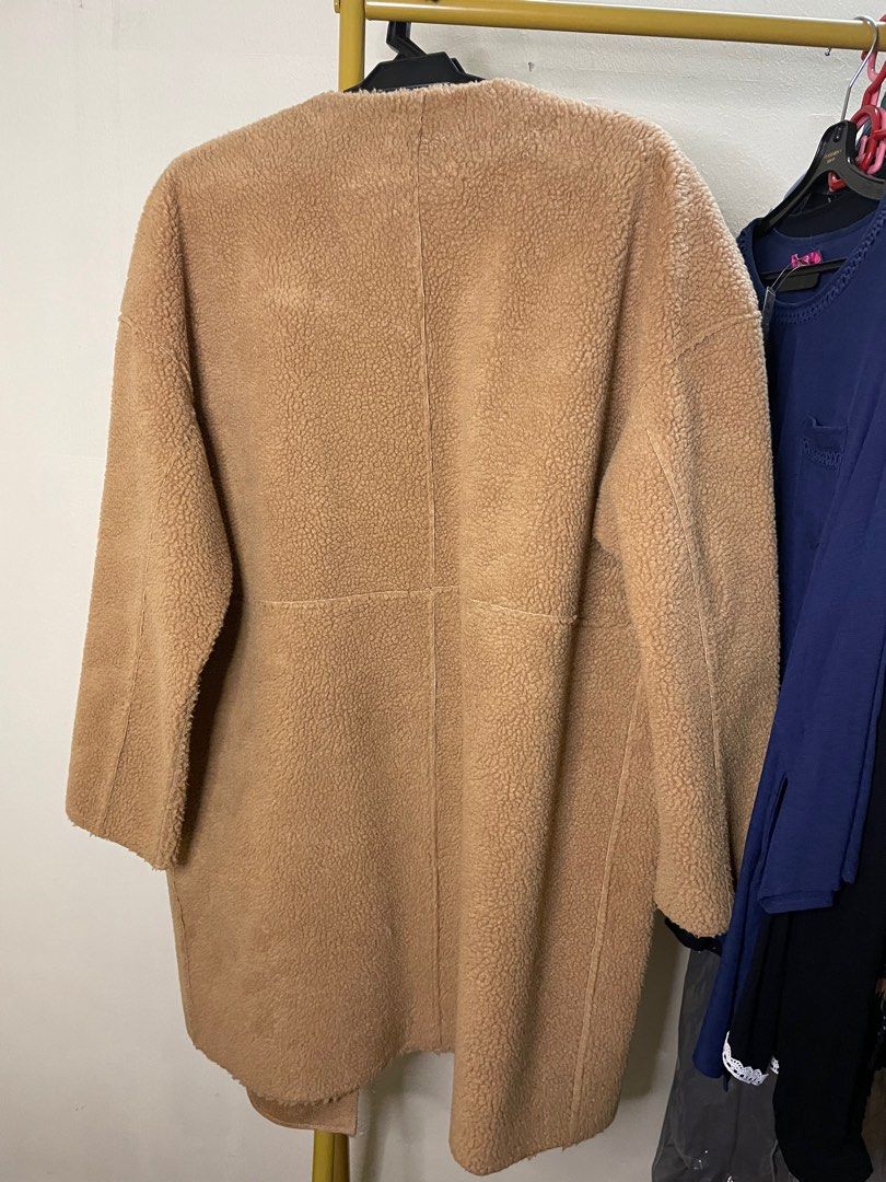 Borg sales coat topshop