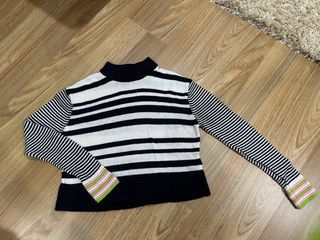 Topshop Striped Knit Sweater