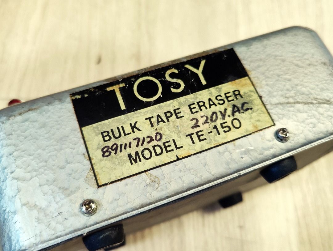 Tosy TE150 Bulk Cassette Tape Eraser 220v, Audio, Portable Audio Accessories on Carousell