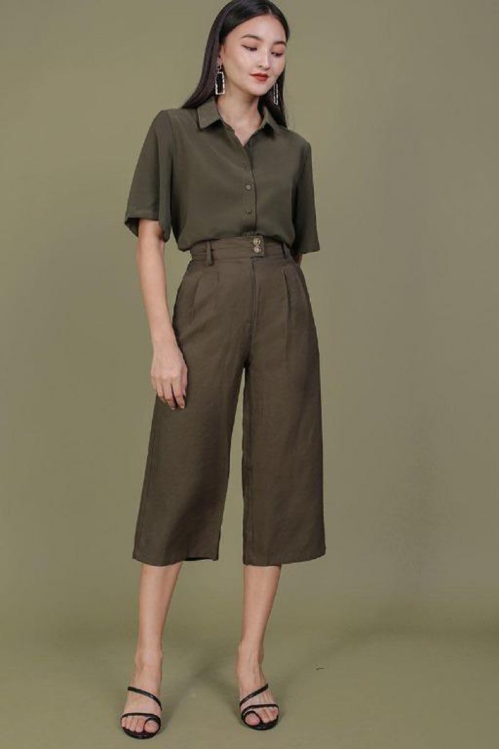 TTR Oda Button Pants, Women's Fashion, Bottoms, Other Bottoms on Carousell