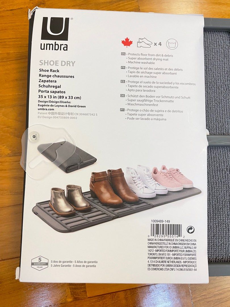 Umbra, Shoe Dry Charcoal
