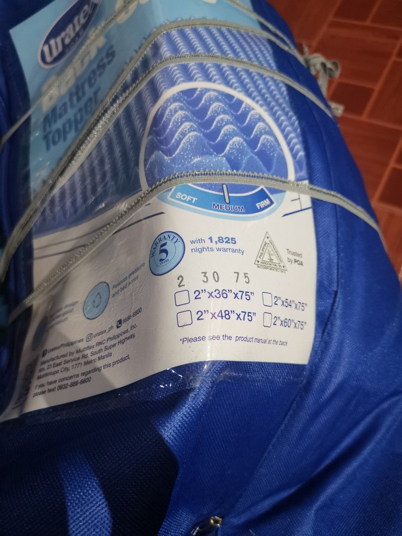 Uratex Egg crate mattress *single*, Furniture & Home Living, Bedding