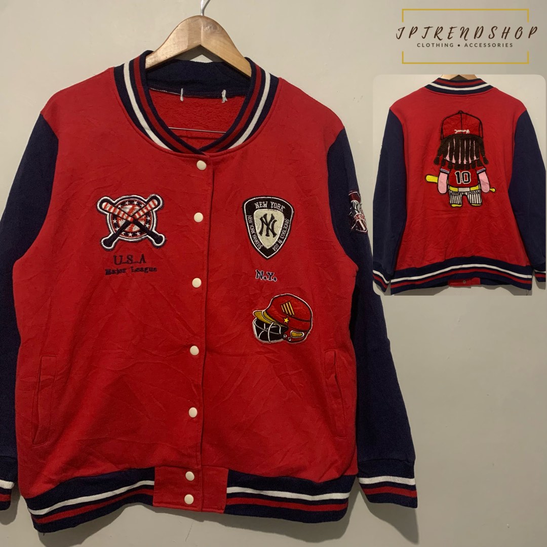 NY Yankees MLB Patch Varsity Jacket - Filmsjackets