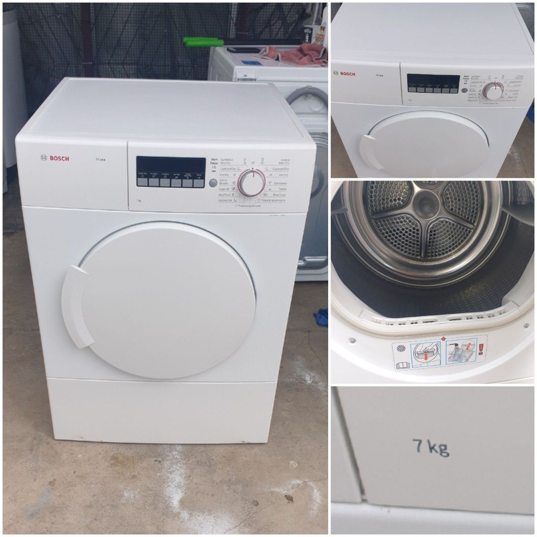 Used Bosch vented clothes dryer 7.0kg, pengering baju drying machine