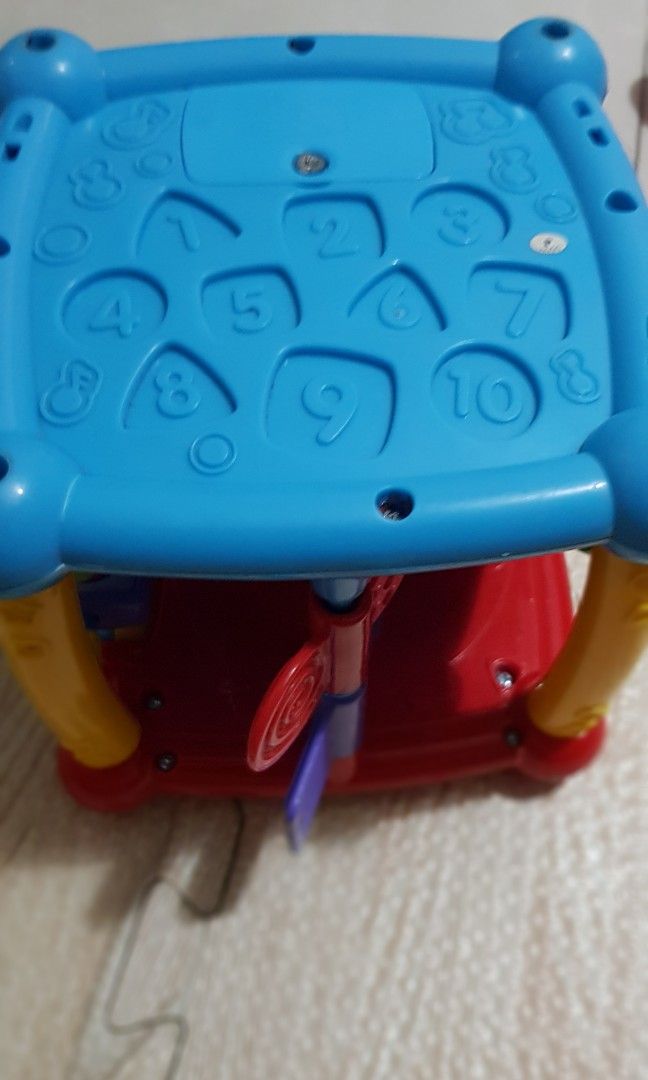 V tech busy learners activity cube (Category: Infant Playtime) located in San Pablo. Submitted by anshinsuru (Listing ID 1195252477, Image 3). Description: used but not abused your baby will surely enjoy this cube last price posted po.