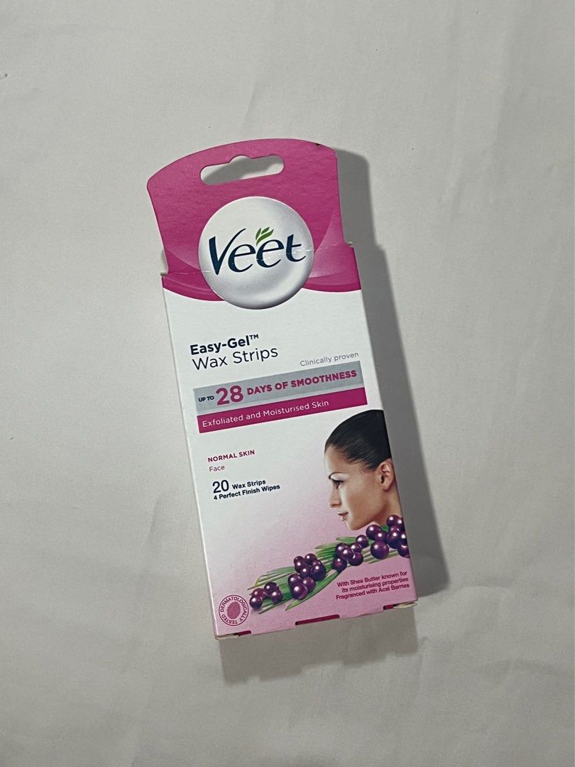 Veet Face Wax Strips, Beauty & Personal Care, Face, Face Care on Carousell