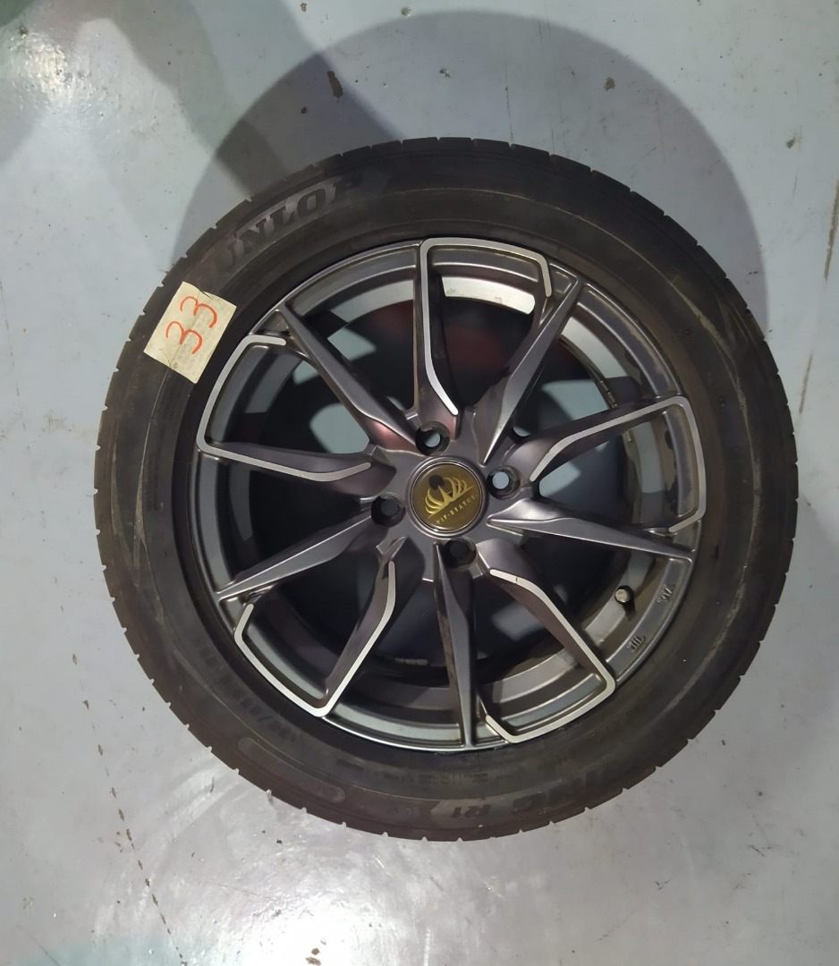 VIP Status Tyre and Rim Set, Car Accessories, Tyres & Rims on Carousell