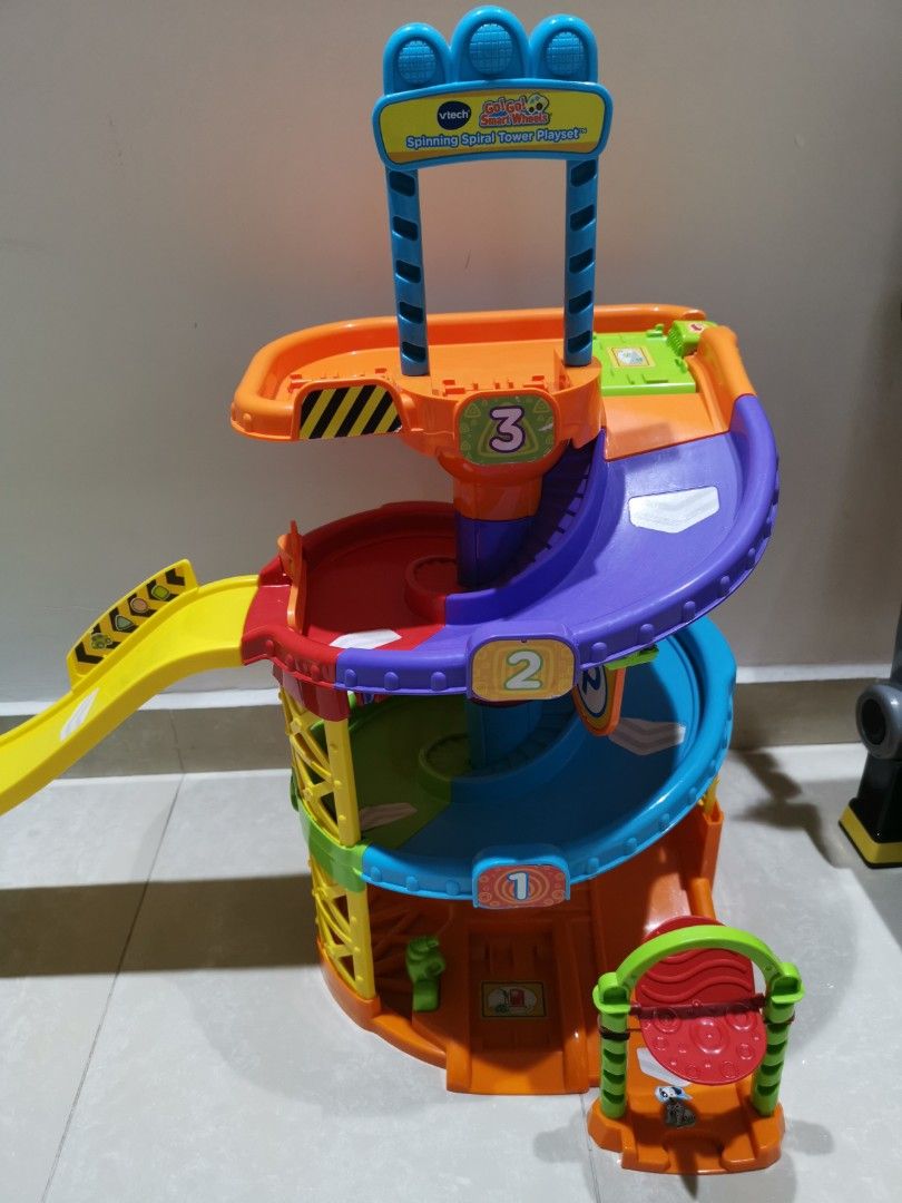 Vtech Spinning Spiral Tower Playset, Hobbies & Toys, Toys & Games on