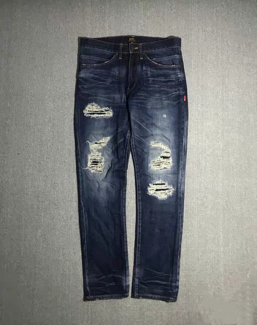 Wtaps Blues Very Skinny Trash Jeans, Men's Fashion, Bottoms, Jeans