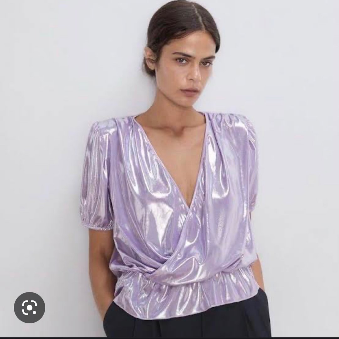 Zara Short Top - Magenta Purple